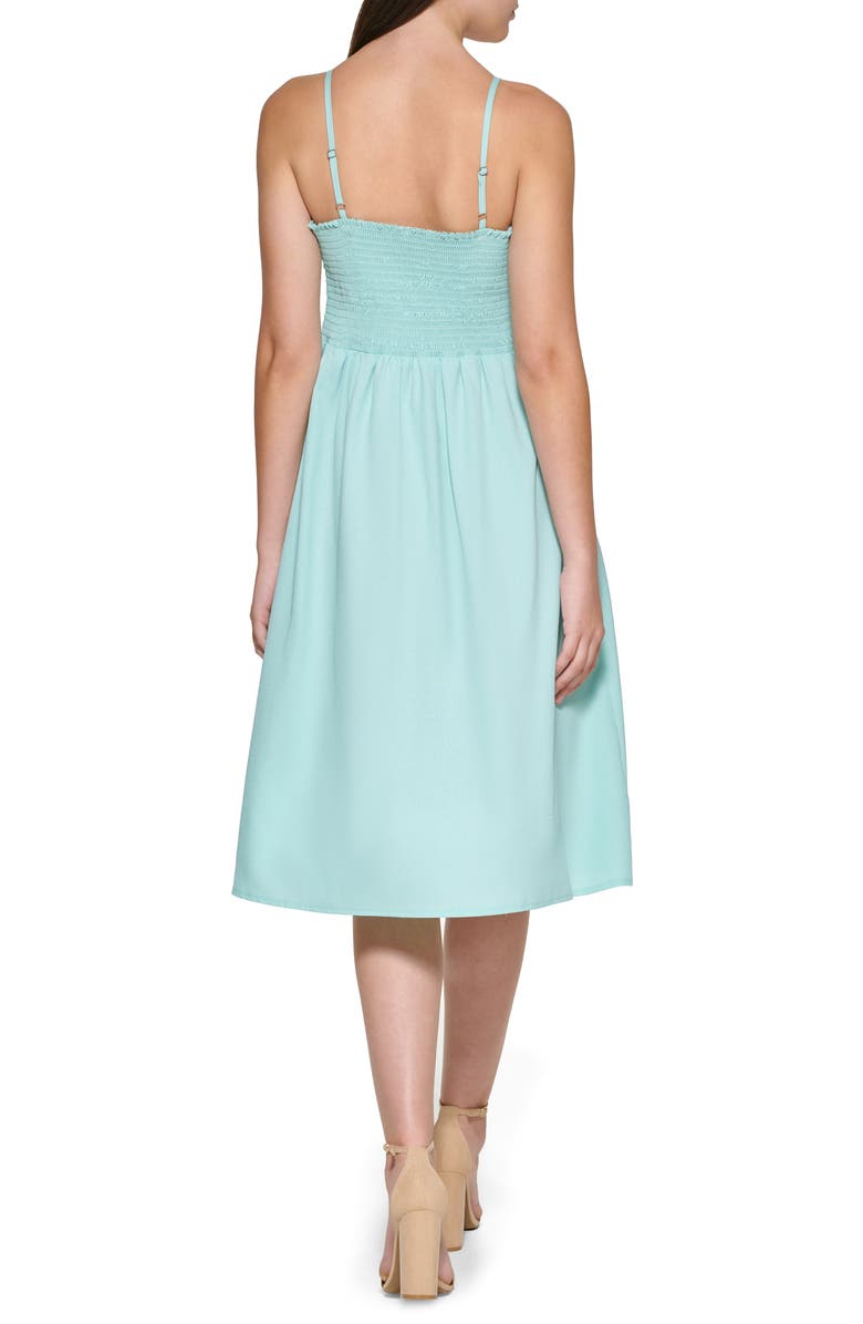Kensie Spaghetti Strap Midi Dress, Alternate, color, 