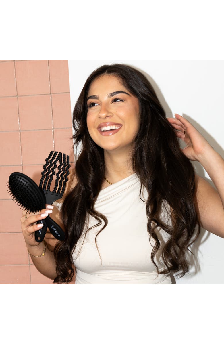 Jose Eber Detangler Brush 100% Natural Boar, All Hair Types, Alternate, color, Multicolored
