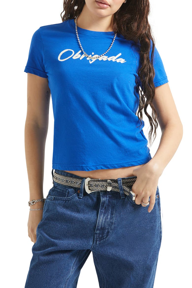 Thank You Baby T-Shirt, Main, color, SUNRISE BLUE