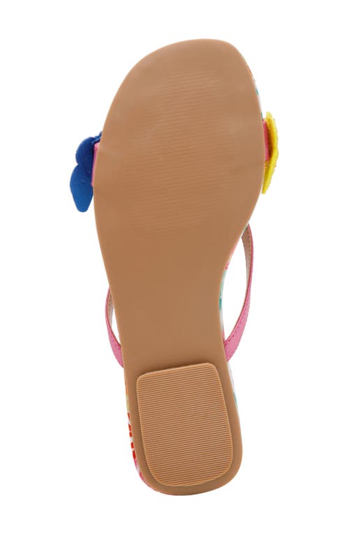 Shop Betsey Johnson Sellena Slide Sandal In White Multi