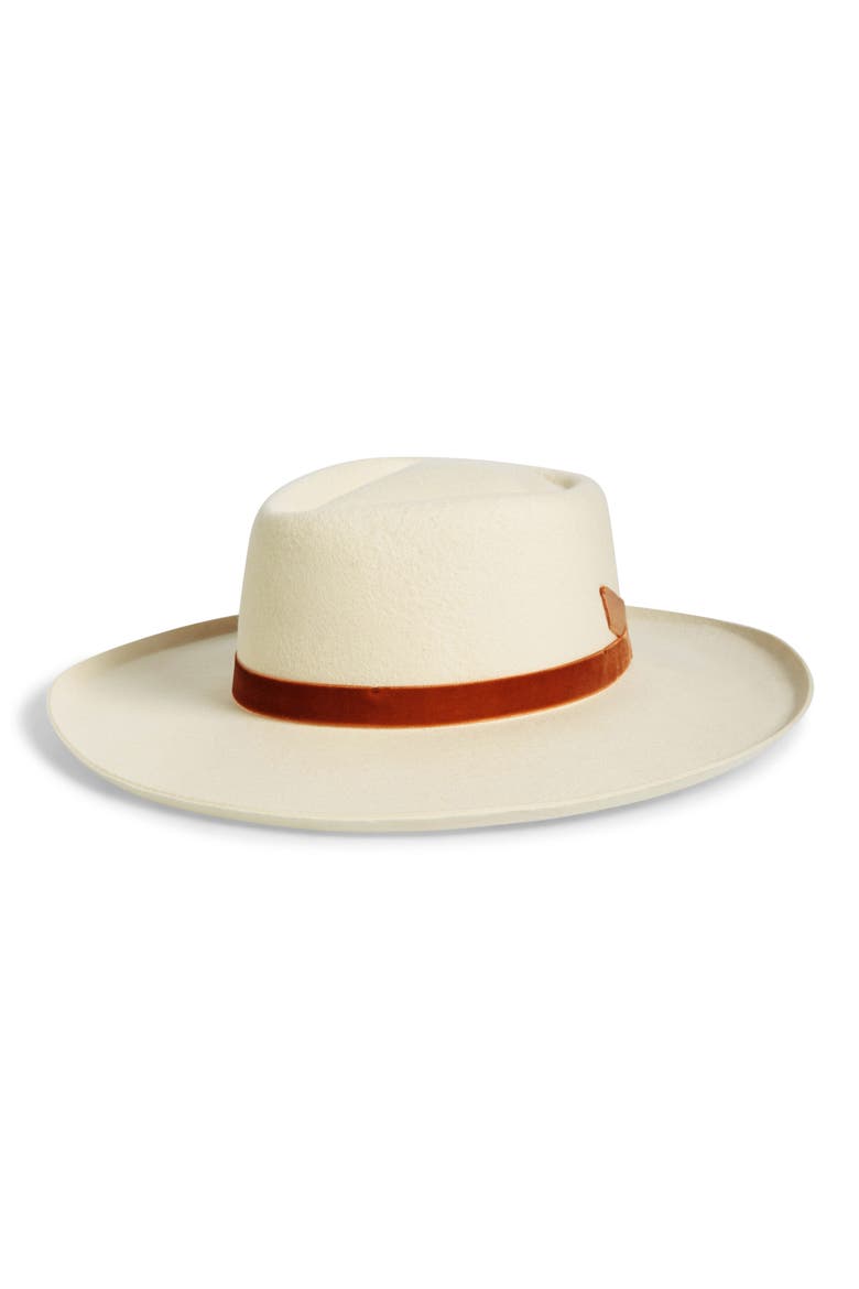 Val Diamond Crown Wool Hat, Main, color, WHITE