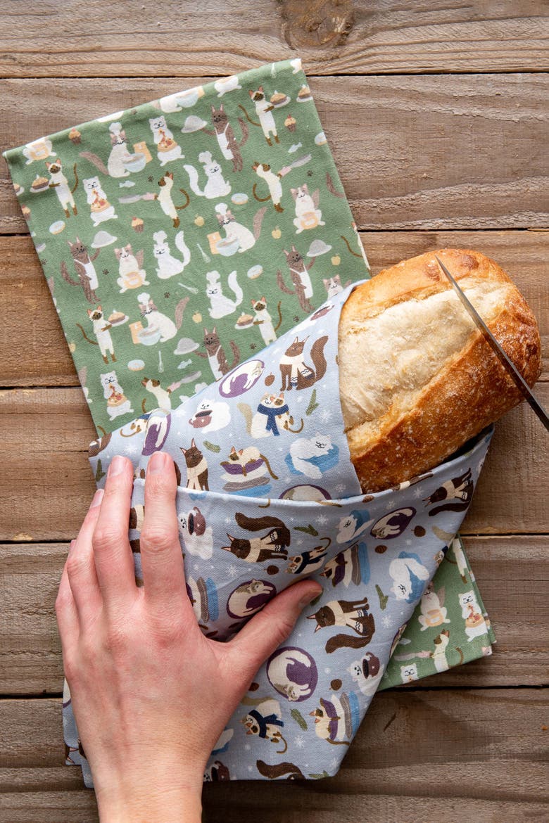 Cat Kitchen Towels, Alternate, color, Kitty Comforts Cozy Cooks