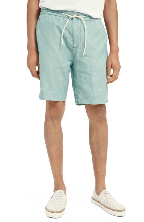 Organic Cotton & Linen Drawstring Shorts
