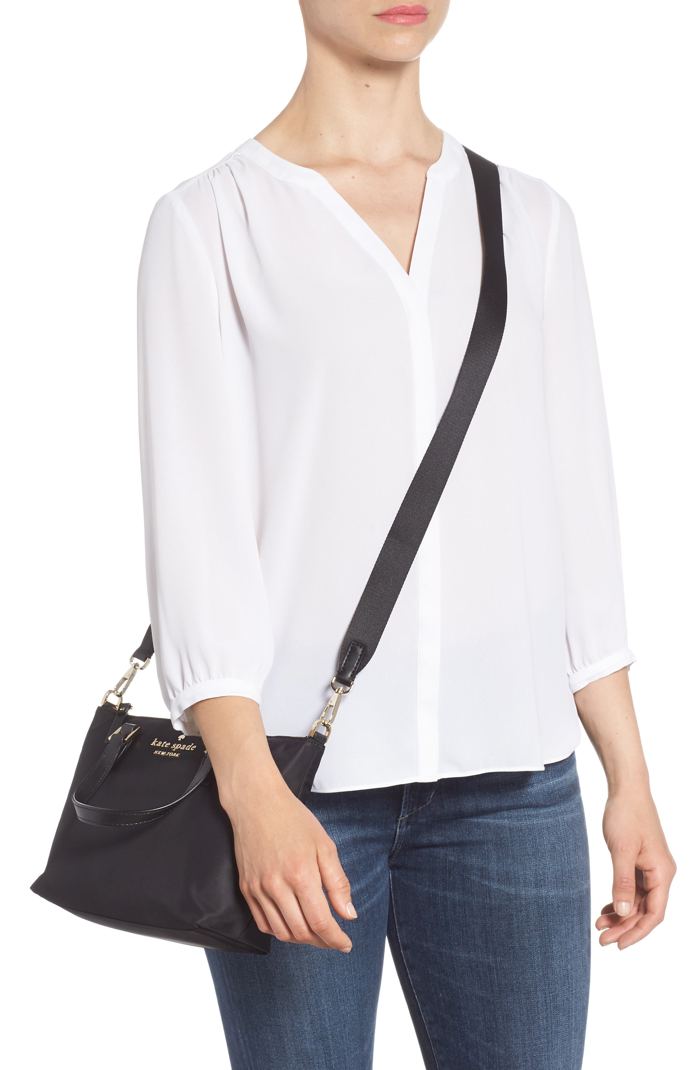 Kate Spade New York watson lane - lucie nylon crossbody bag, Alternate, color, 