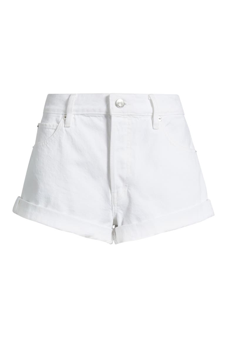 The Darling Denim Shorts, Alternate, color, WHITE
