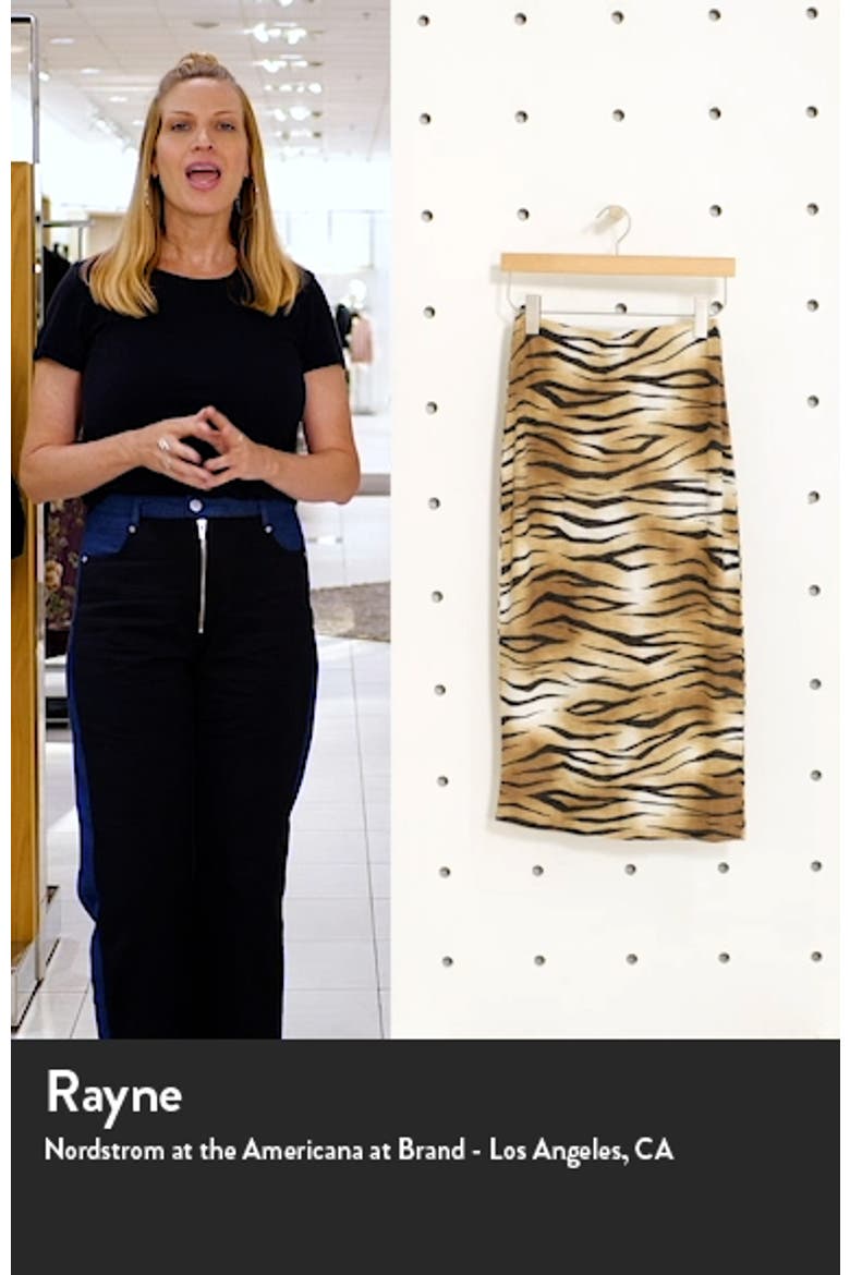 Tiger Stripe Midi Skirt video