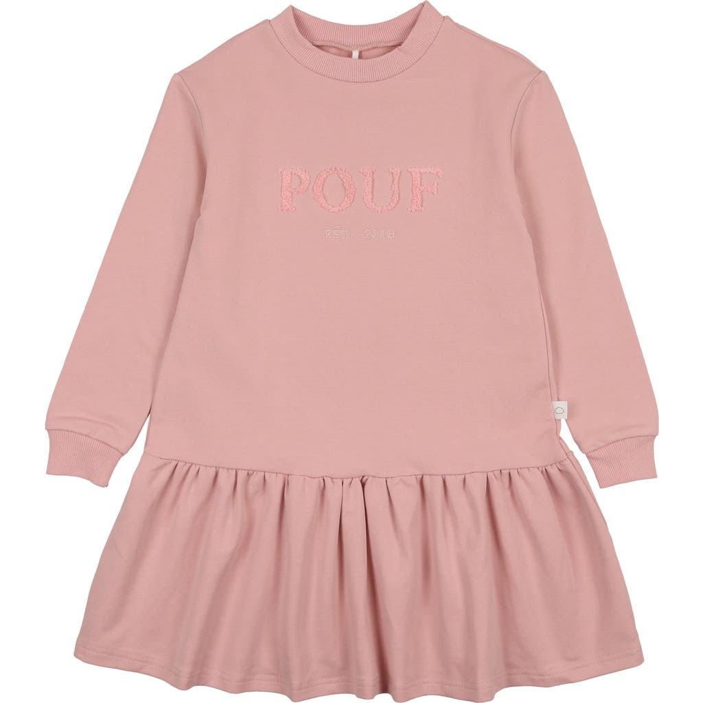 Pouf Sweater Dress In Pink