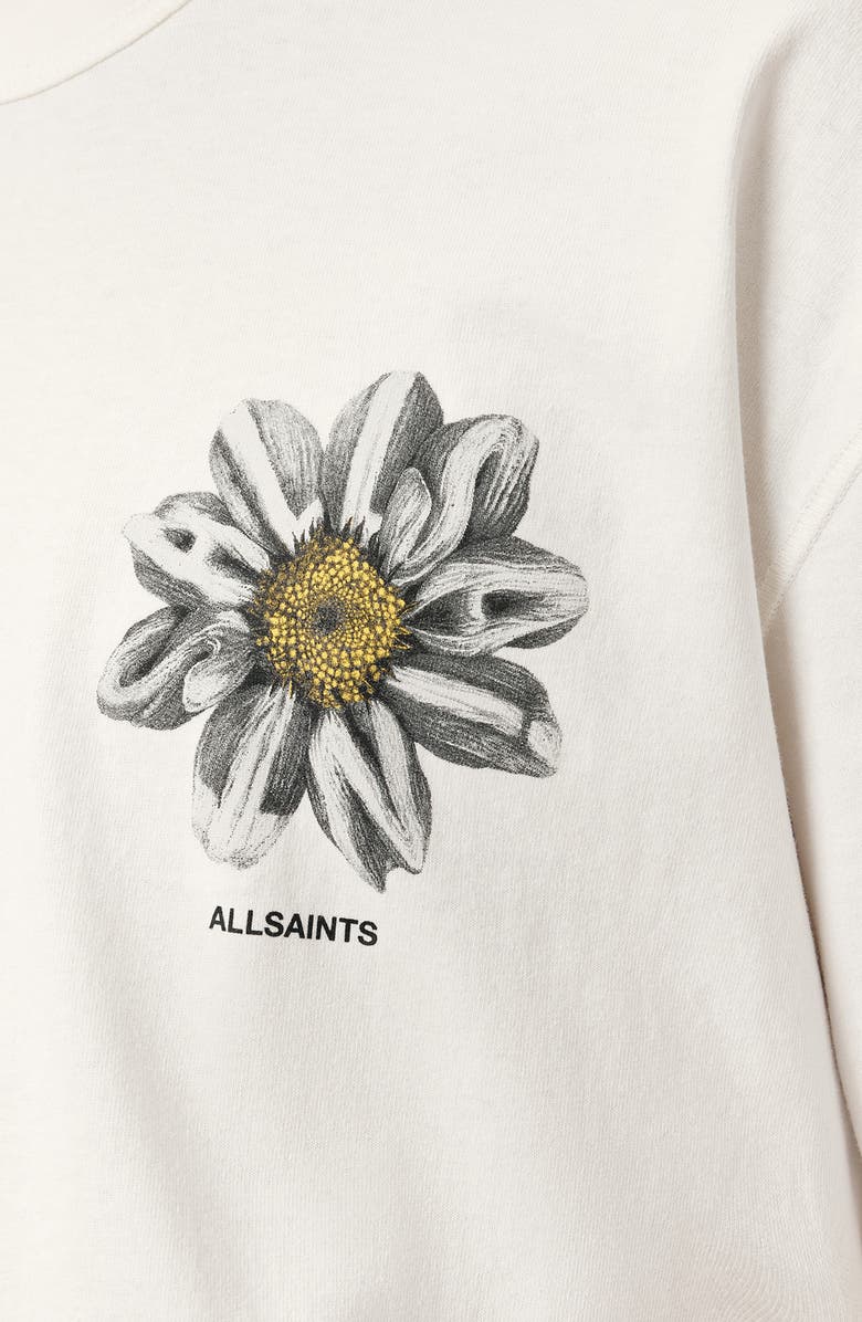 AllSaints Petals Cotton Graphic T-Shirt, Alternate, color, 