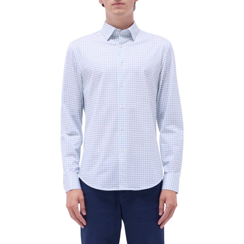 Bugatchi Jules Ooohcotton® Plaid Button-up Shirt In Menthol