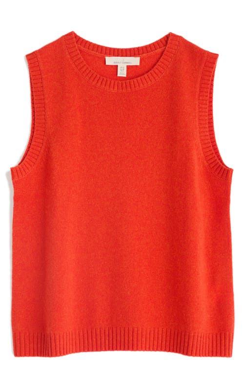 Seasalt Cornwall East View Merino Wool Blend Sweater Vest In Orange