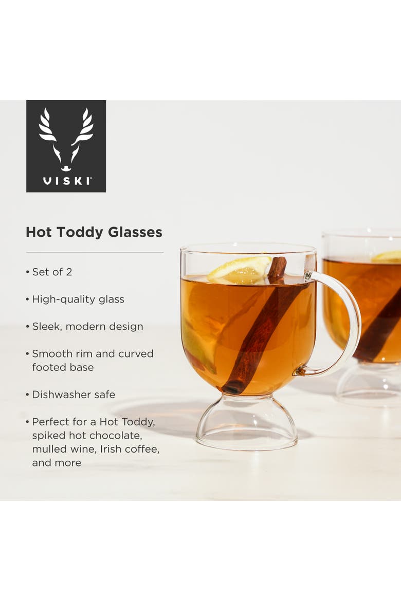 Raye Hot Toddy Glasses Set of 2, Alternate, color, Clear
