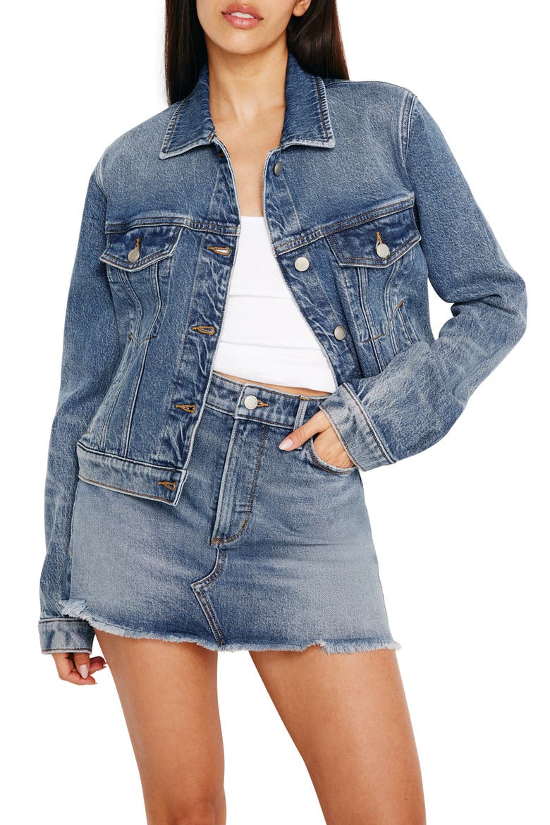 Committed to Fit Denim Jacket, Main, color, INDIGO734
