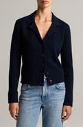 Vince Double Face Notch Collar Cardigan