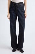MM6 Maison Margiela Layered Waist Wide Leg Jeans
