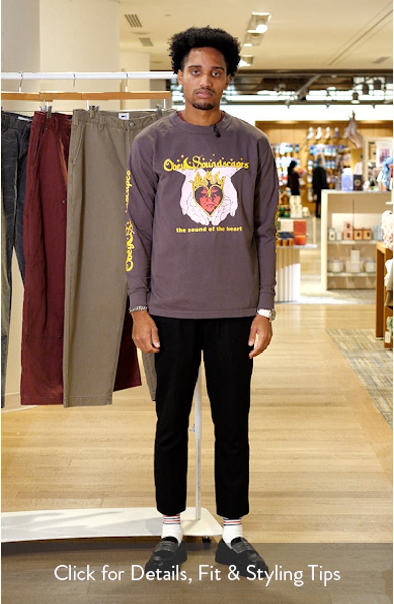 Soundscapes Cotton Graphic Long Sleeve T-Shirt, sales video thumbnail