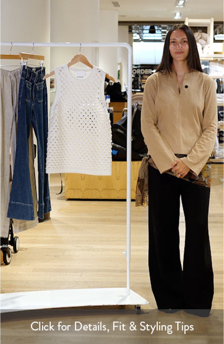 Jeanie Open Stitch Sweater Tank, sales video thumbnail