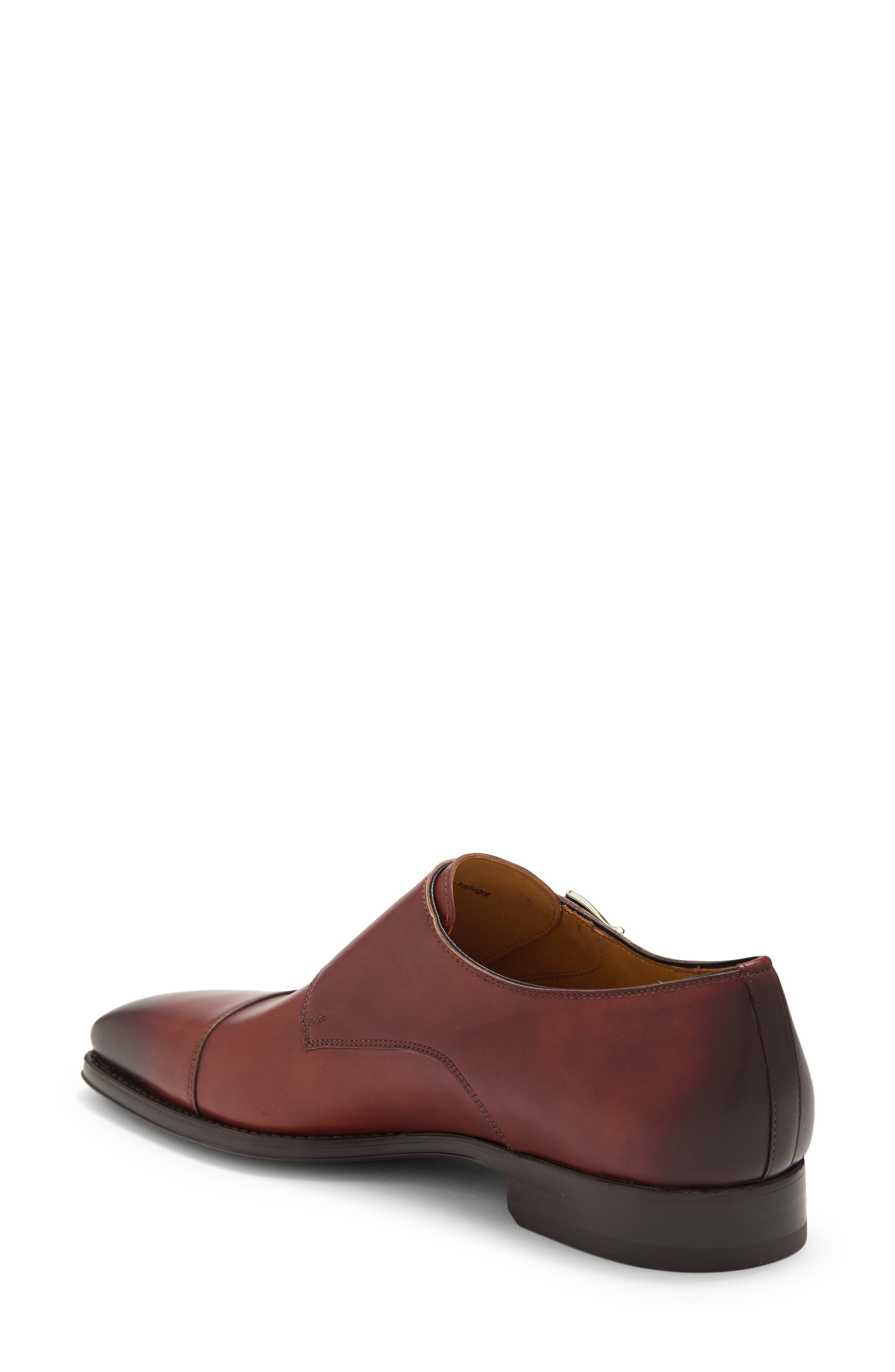 Magnanni Benetiez II Double Monk Strap Loafer - Wide Width Available, Alternate, color, Cognac