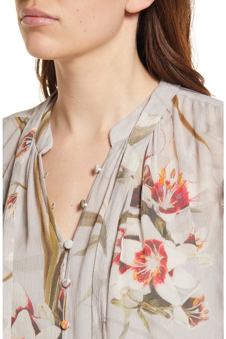 Lara Kuroyuri Floral Print Blouse, Alternate, color, PINK