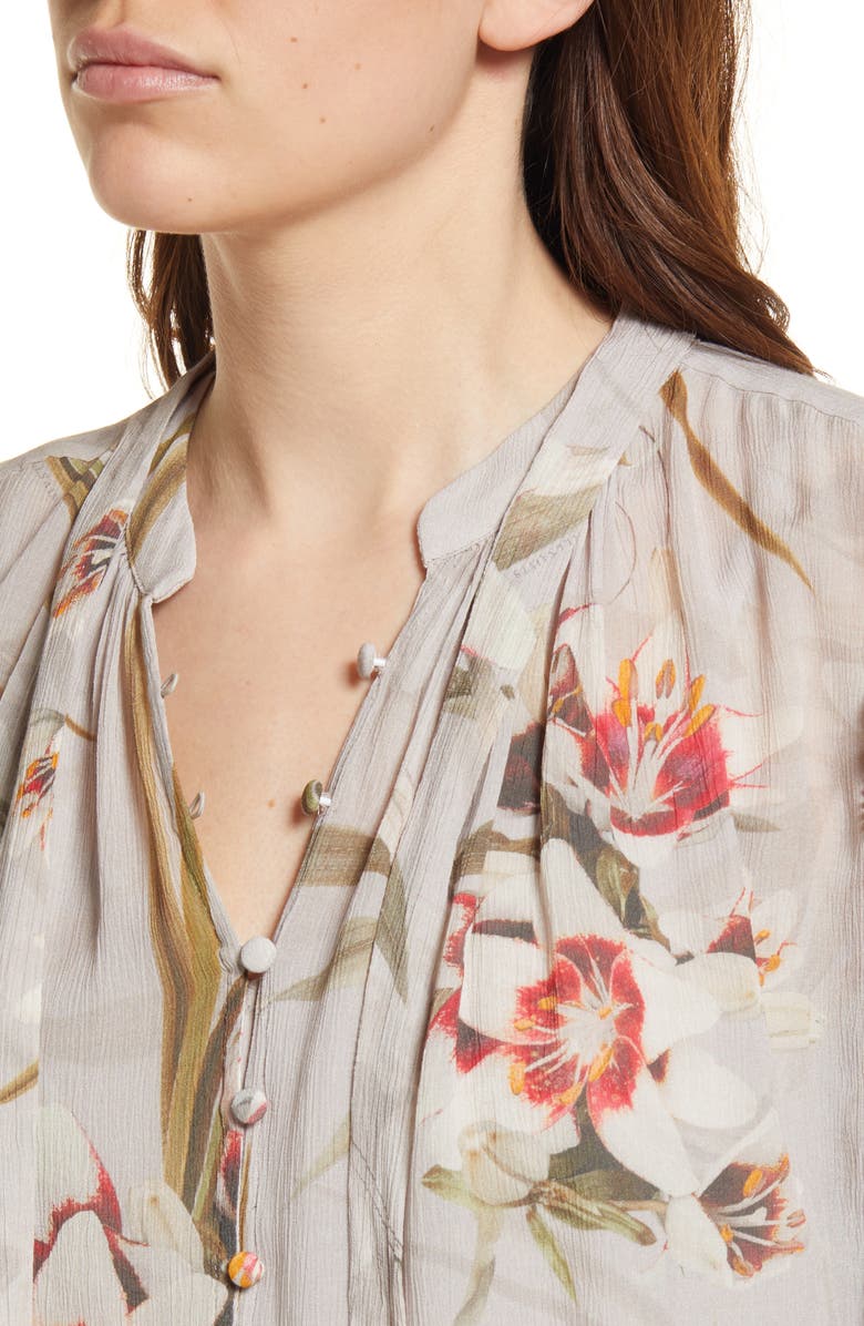 AllSaints Lara Kuroyuri Floral Print Blouse, Alternate, color, 