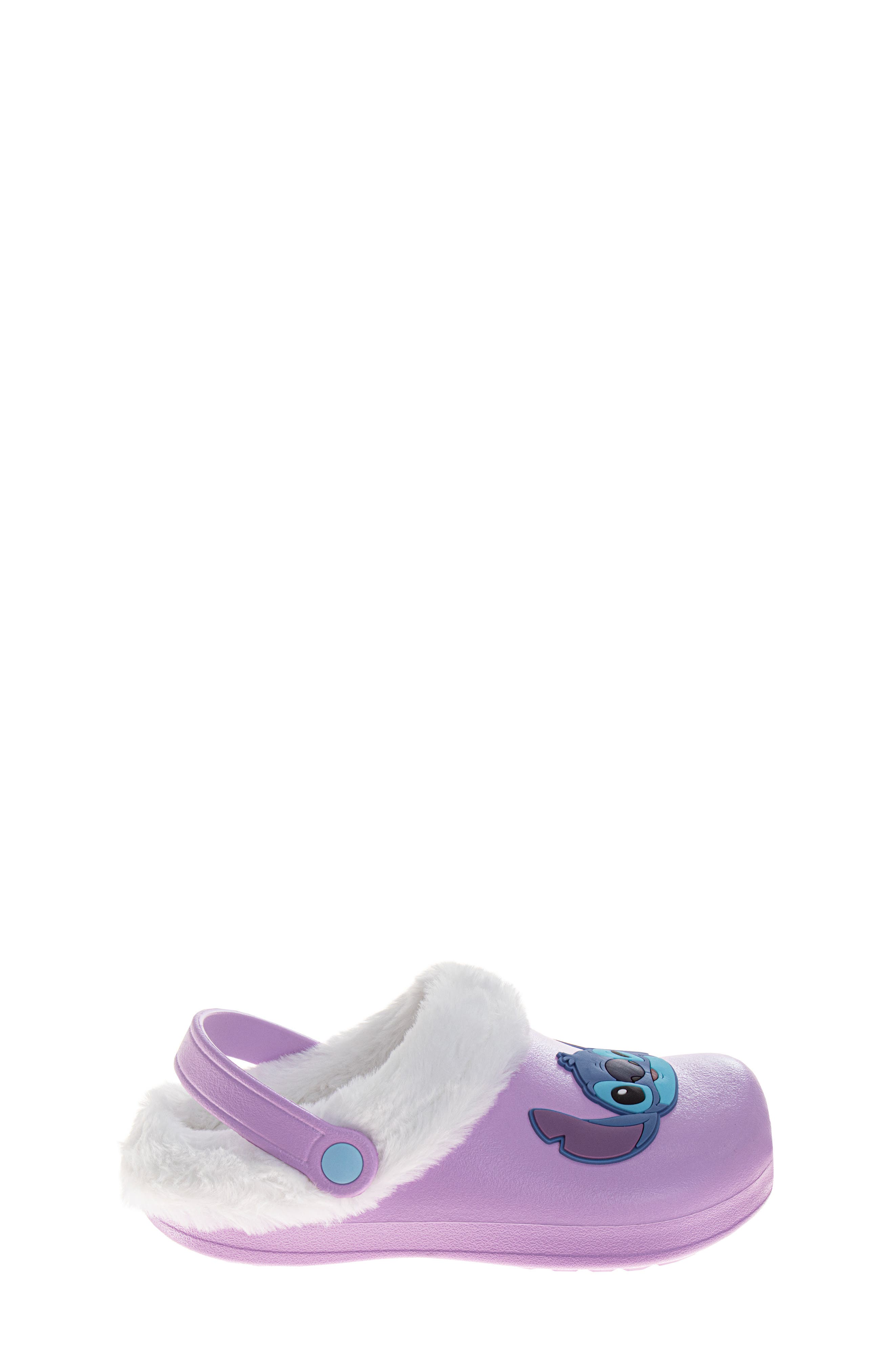 Kids' Lilo & Stitch Faux Fur Trimmed Clog, Alternate, color, LIL