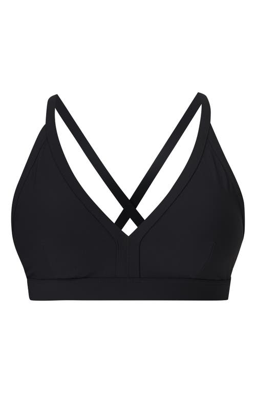 Shop Sweaty Betty Core Racerback Bikini Top In Black