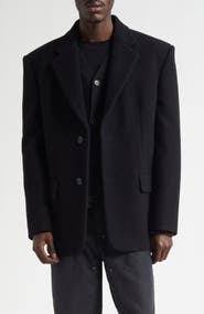 MM6 Maison Margiela Elbow Patch Virgin Wool Blend Sport Coat
