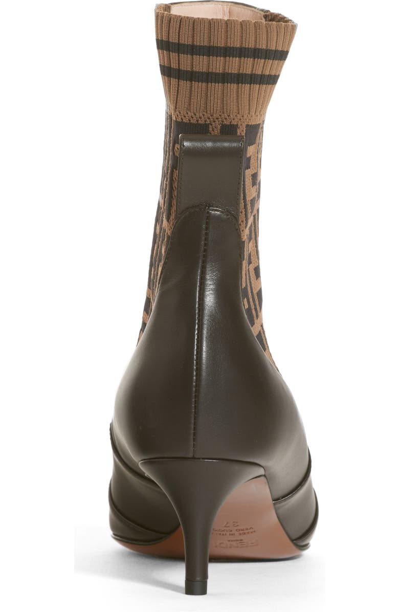 Fendi Rockoko Pointy Toe Bootie, Alternate, color,