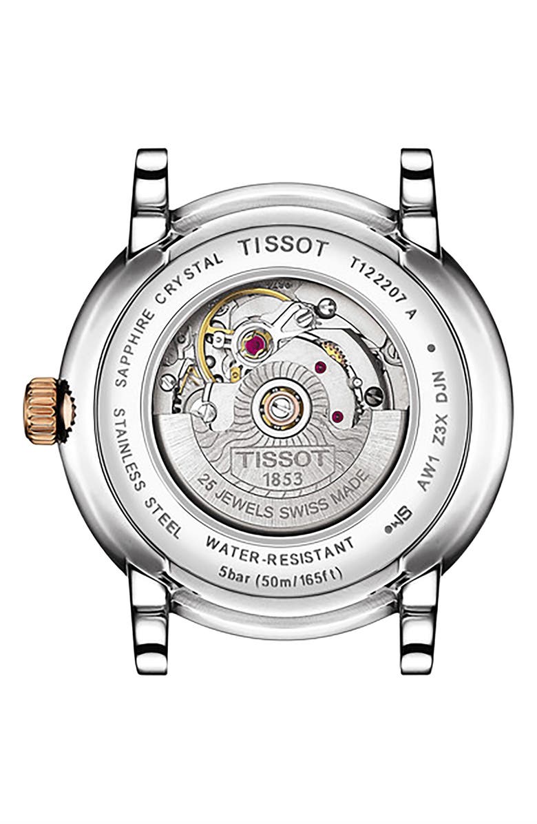 Tissot Carson Automatic Bracelet Watch, 30mm, Alternate, color, Silver