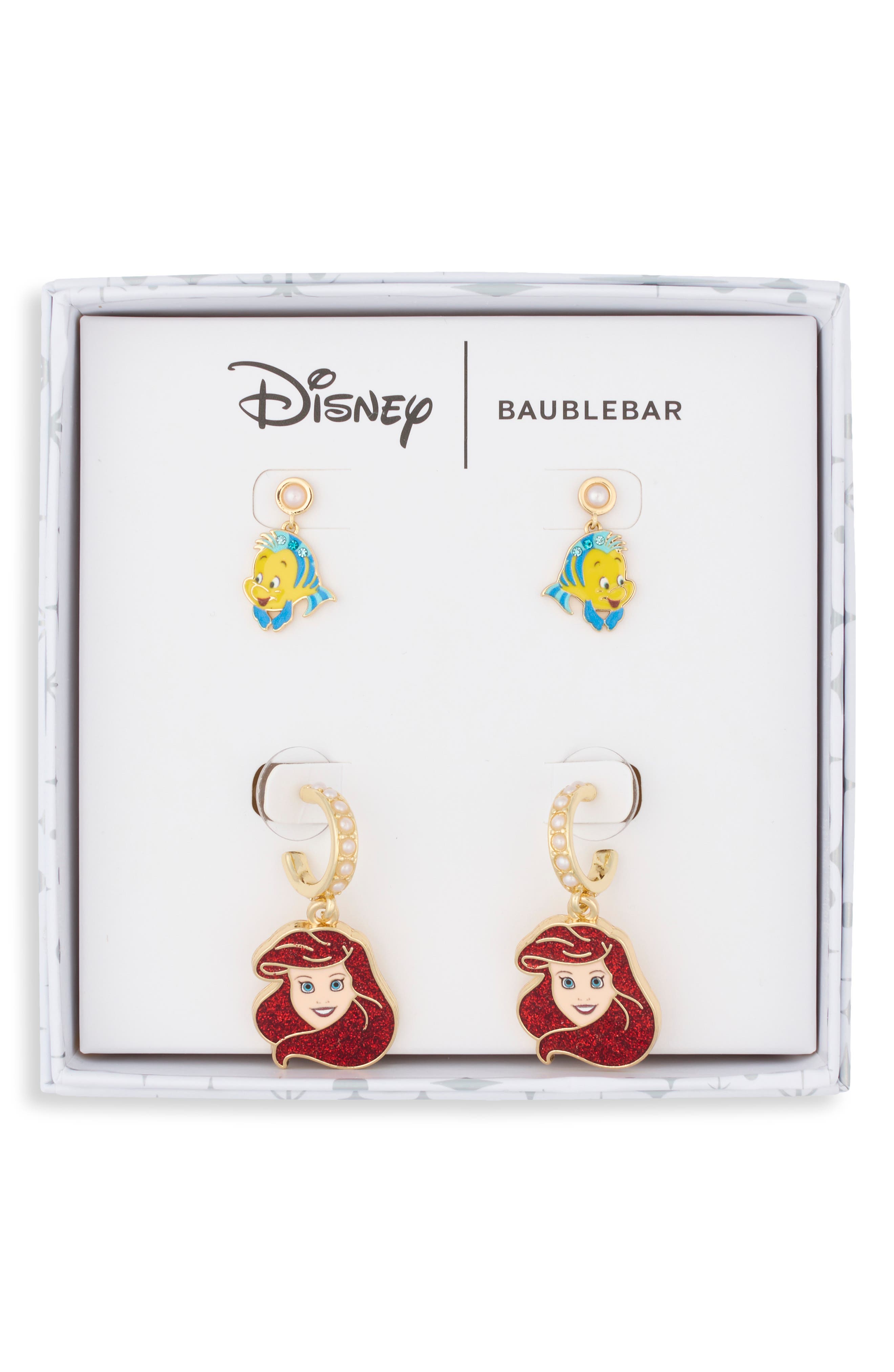 Disney Ariel & Flounder Set of 2 Earrings