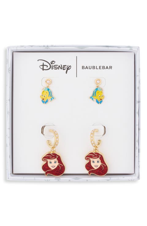 Disney Ariel & Flounder Set of 2 Earrings