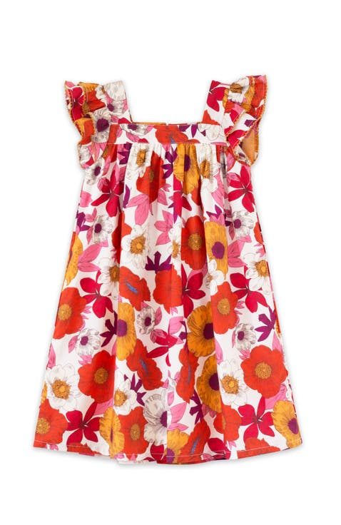 Girls Everly Square Neck Dress