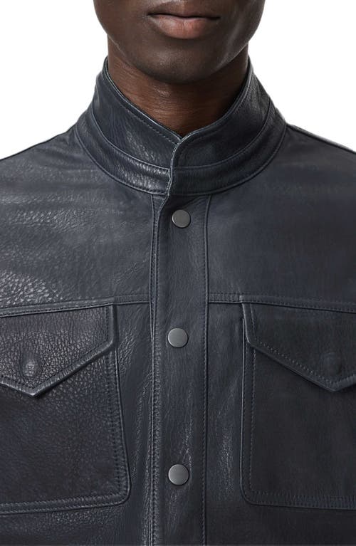 John Varvatos Reversible Leather Jacket In Multi