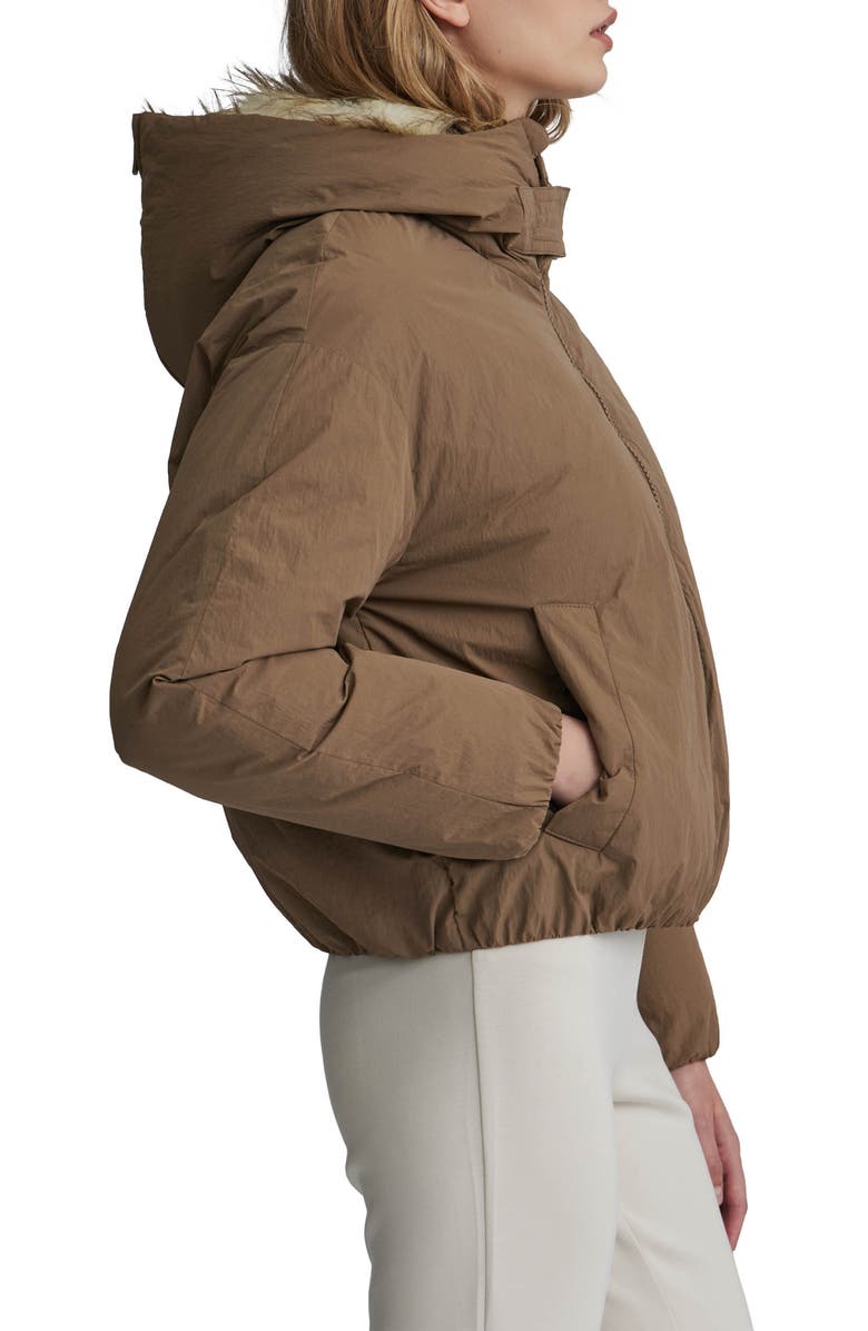 NVLT Faux Fur Lined Hooded Jacket, Alternate, color, Sand