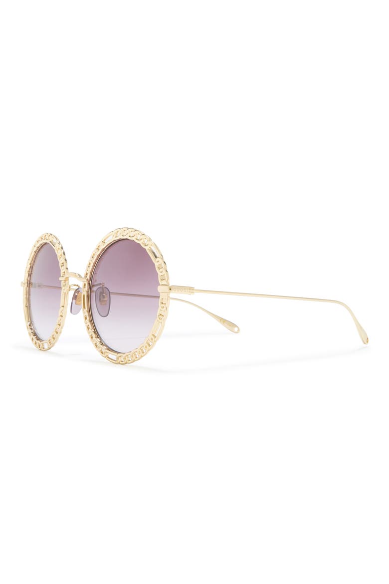 53mm Round Sunglasses, Alternate, color, GOLD VIOLET