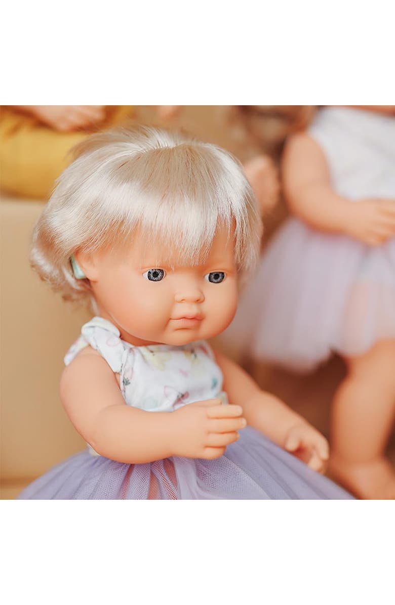 Miniland My Friends and Me Collection Baby Girl Doll with Blonde Hair and Hearing Implant - 15", Alternate, color, Beige