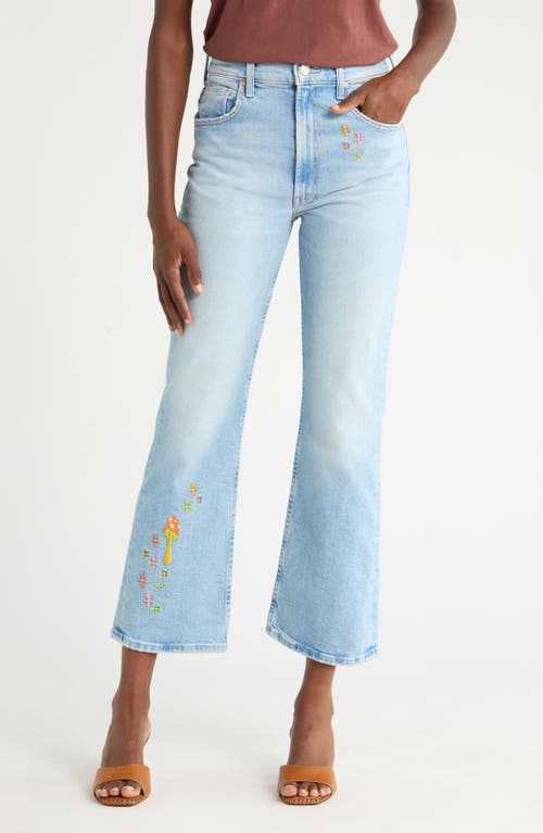 Mother The Scooter Ankle Bootcut Jeans In Blue
