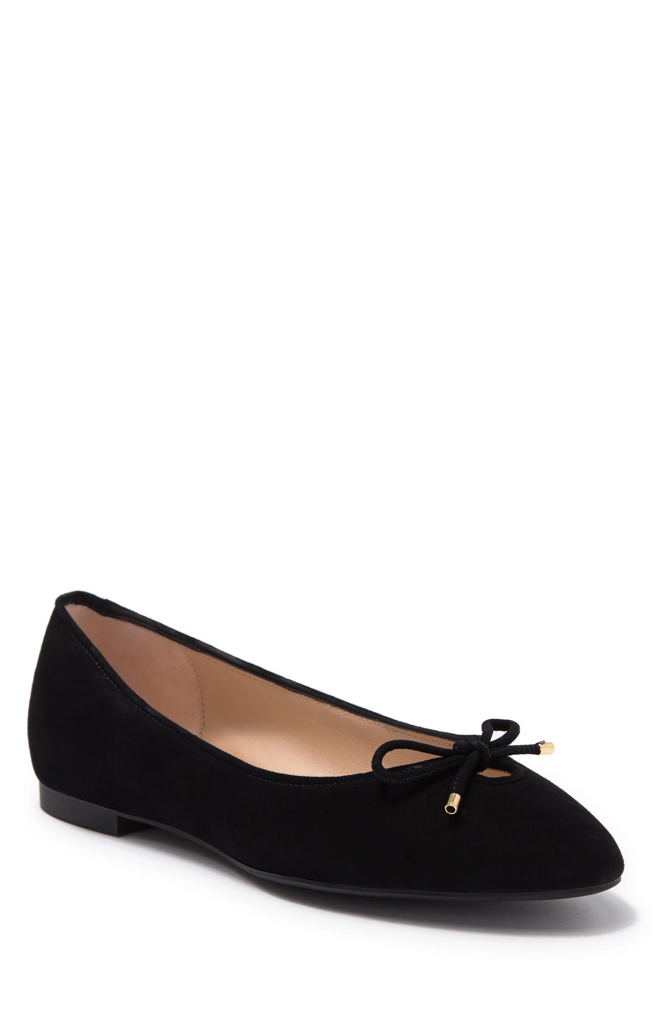 Stuart Weitzman Gabby Leather Ballet Flat - Multiple Widths Available, Main, color, 