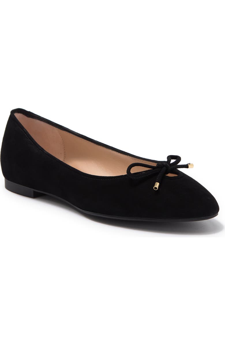 Stuart Weitzman Gabby Leather Ballet Flat - Multiple Widths Available, Main, color,