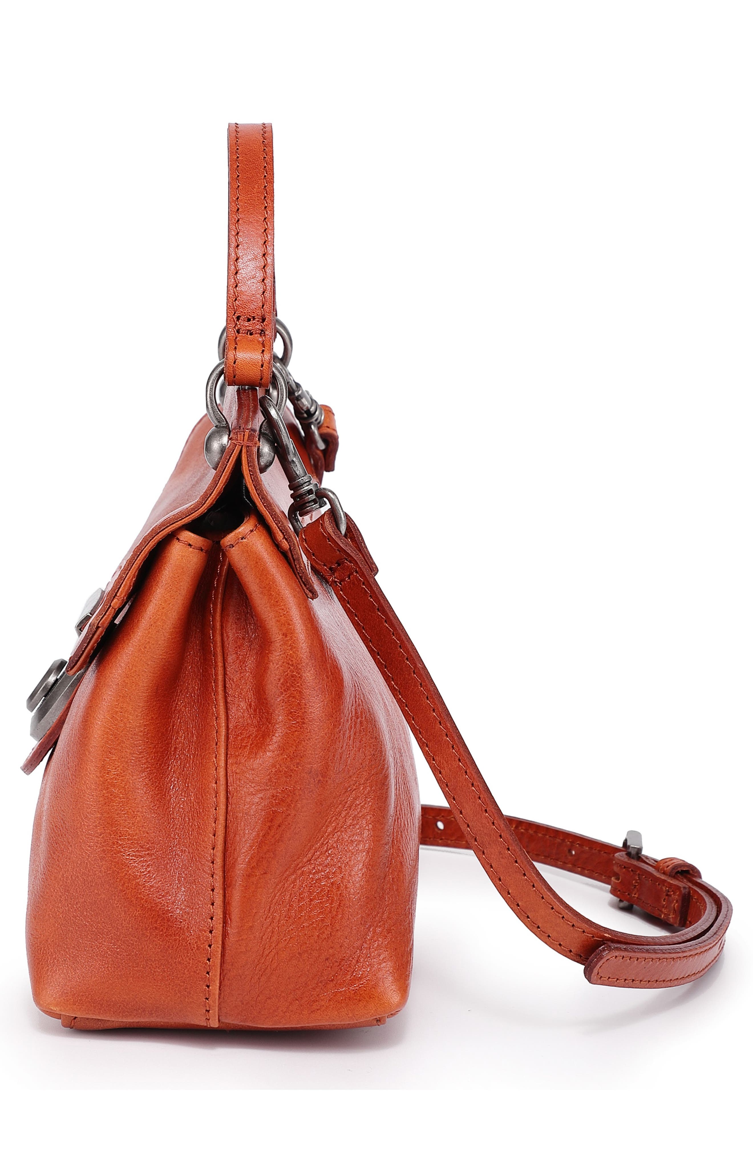 Leather Cypress Crossbody Bag, Alternate, color, COGNAC