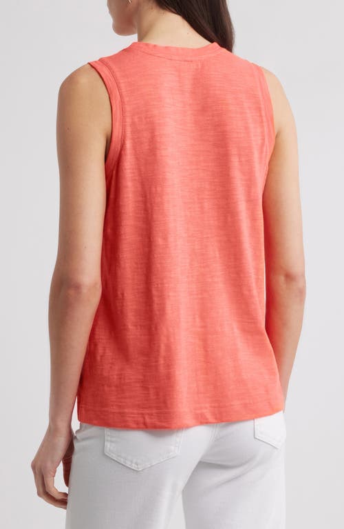 Caslonr Caslon(r) Sleeveless Cotton Blend Crewneck T-shirt