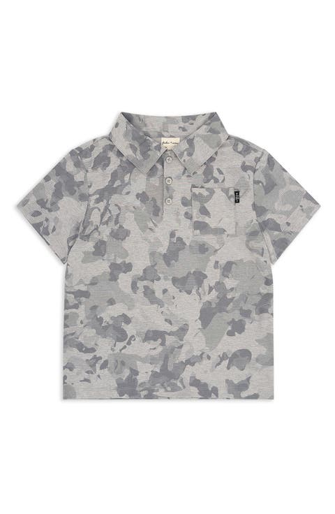 Kids' Feel Good Tech Camo Performance Polo (Little Kid)