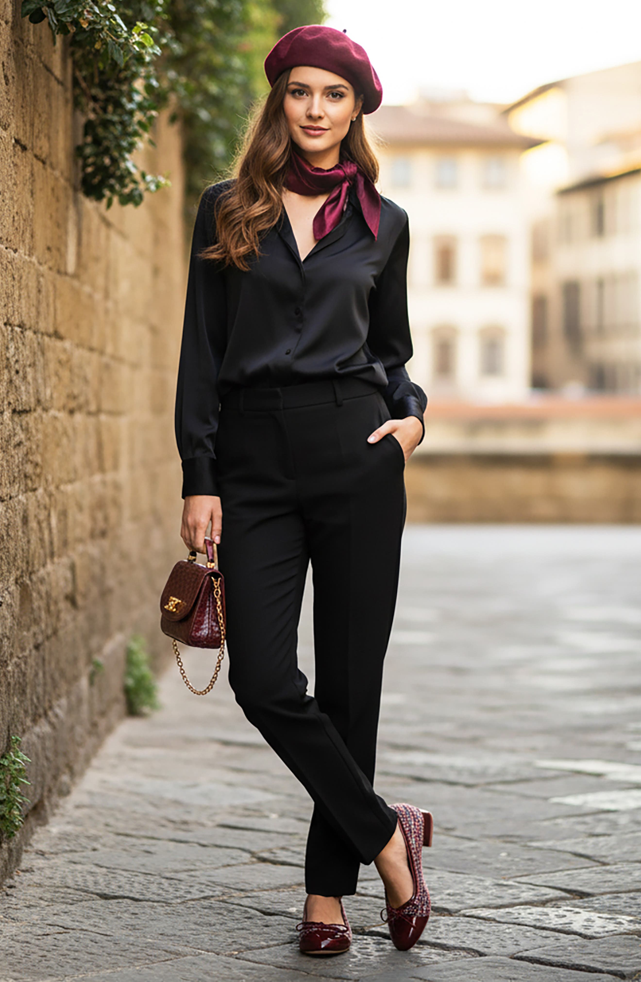 Beatrice Cap Toe Pump, Alternate, color, BURGUNDY