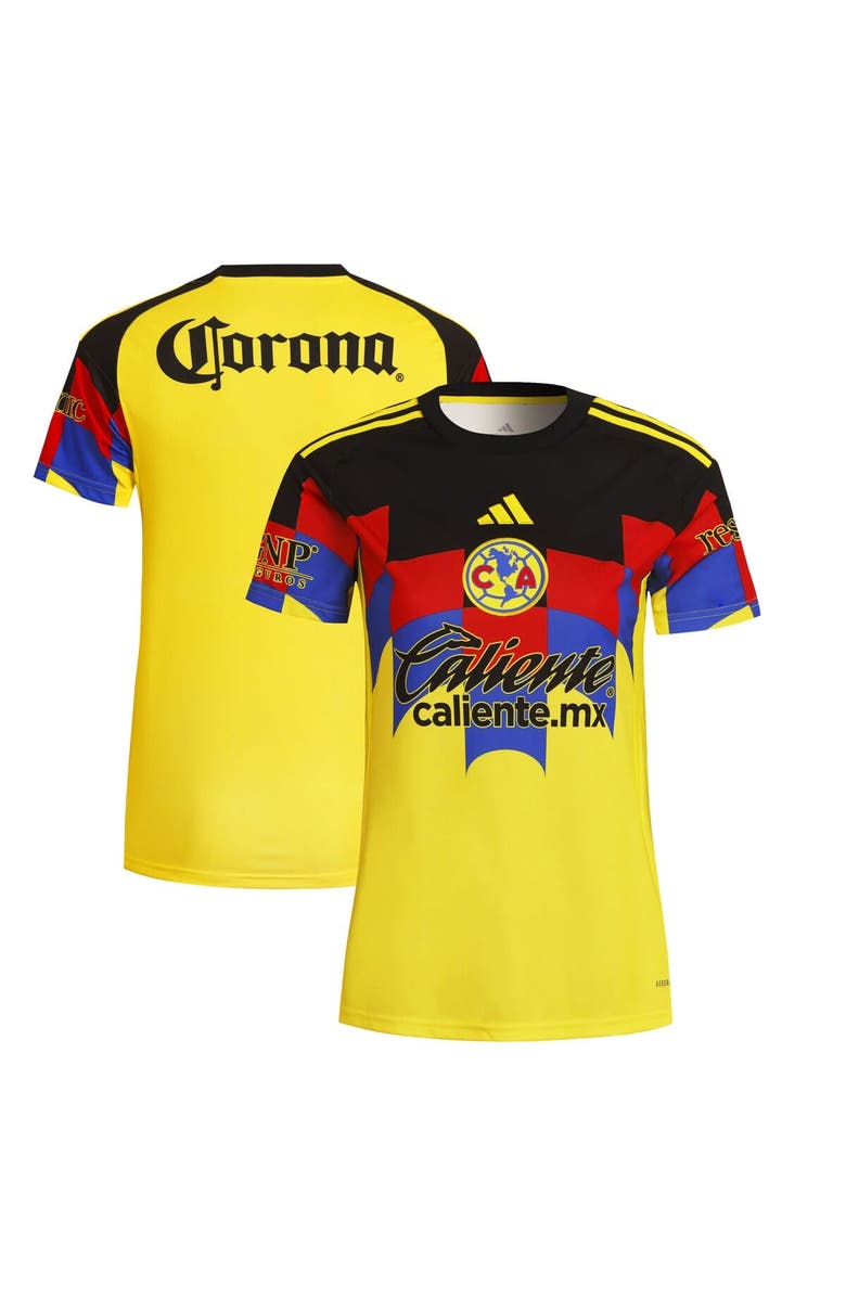 adidas Women's adidas Yellow Club America 2025/26 Home Replica Jersey, Main, color, Yellow