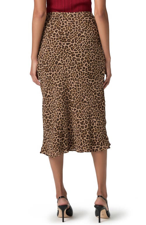 Paige Cicely Silk Midi Skirt In Multi