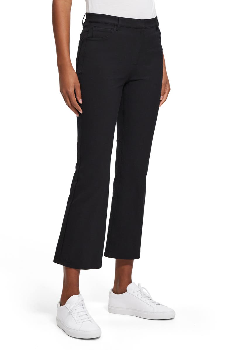 Theory Kick Flare Pants, Alternate, color, Blk