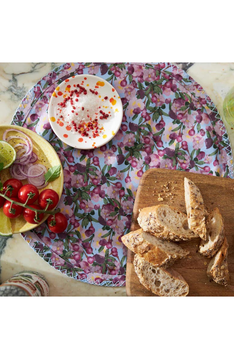 Sophie Williamson Design Round Placemats Romance - Set of 6, Alternate, color, Blue