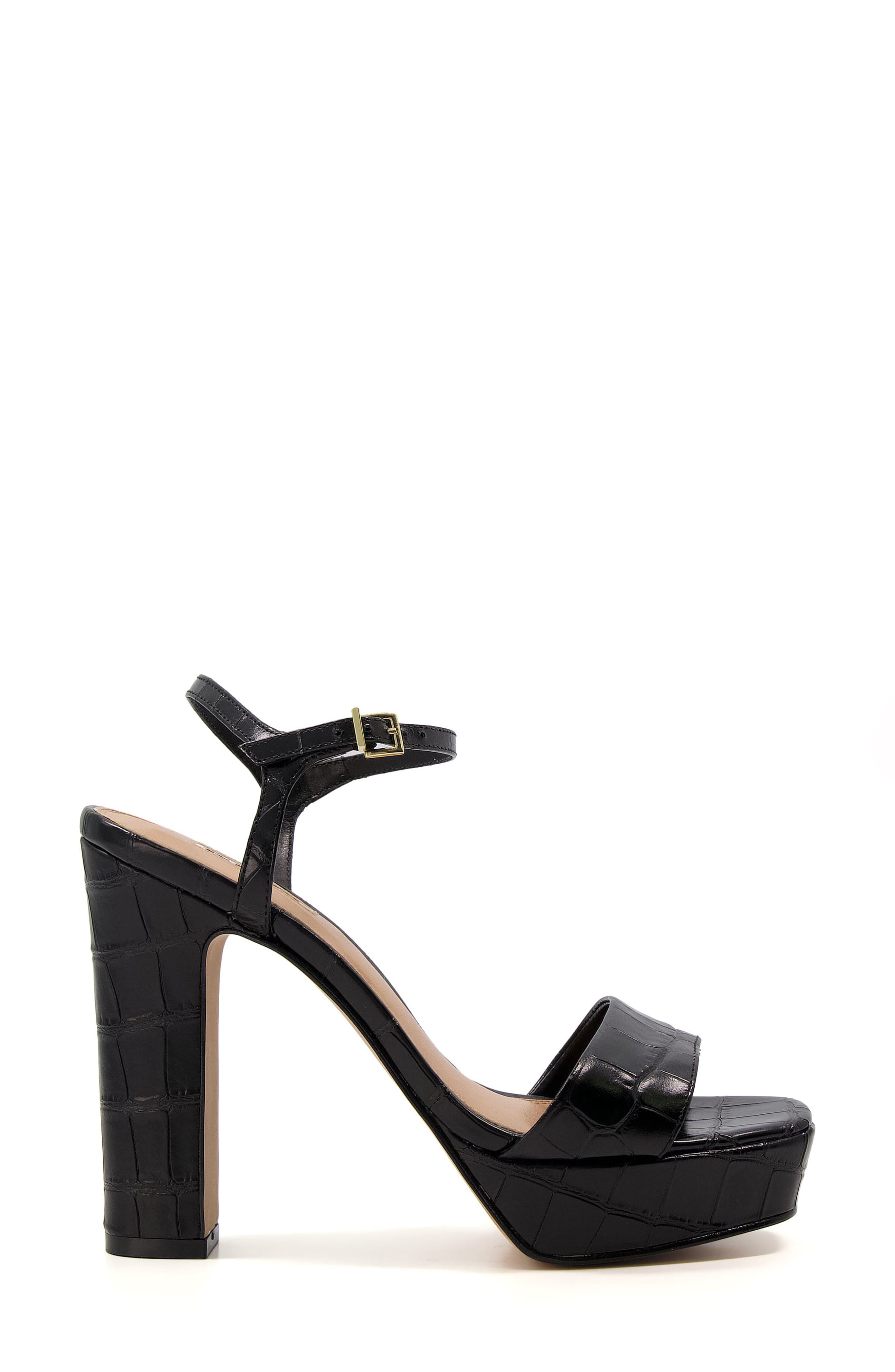 Dune London Matche Platform Ankle Strap Sandal, Alternate, color, 