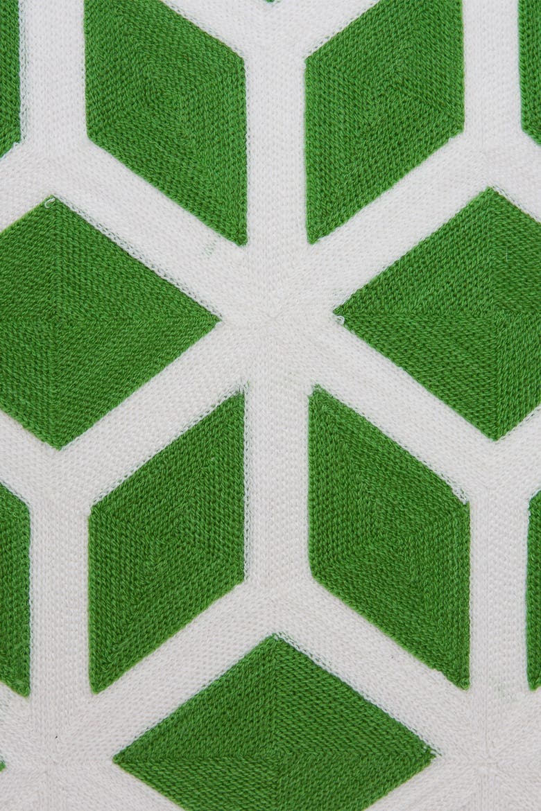 Panna Transitional Pillow - 20" x 20" - Green, Alternate, color, GREEN