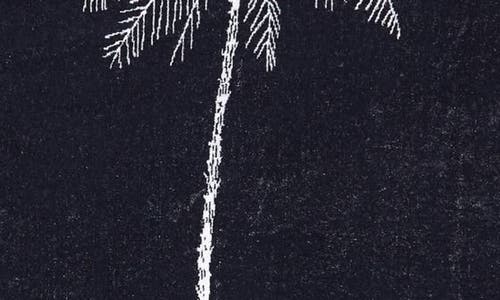 Jacquemus La Serviette Croisiere In Palm Tree White/blue