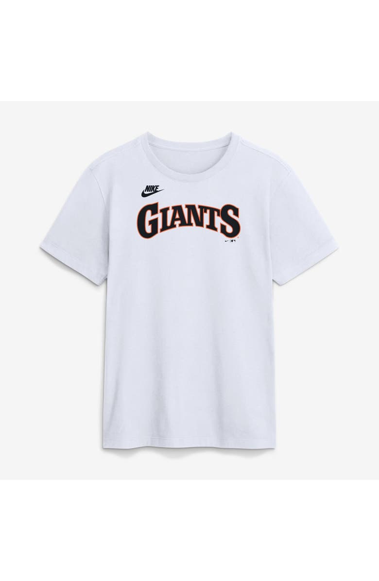 Nike Men's Nike White San Francisco Giants Cooperstown Collection Wordmark T-Shirt, Main, color, White